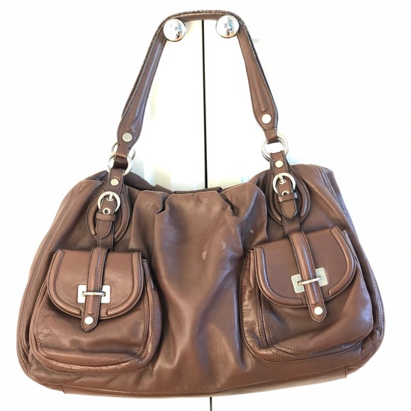 Moschino large leather handbag